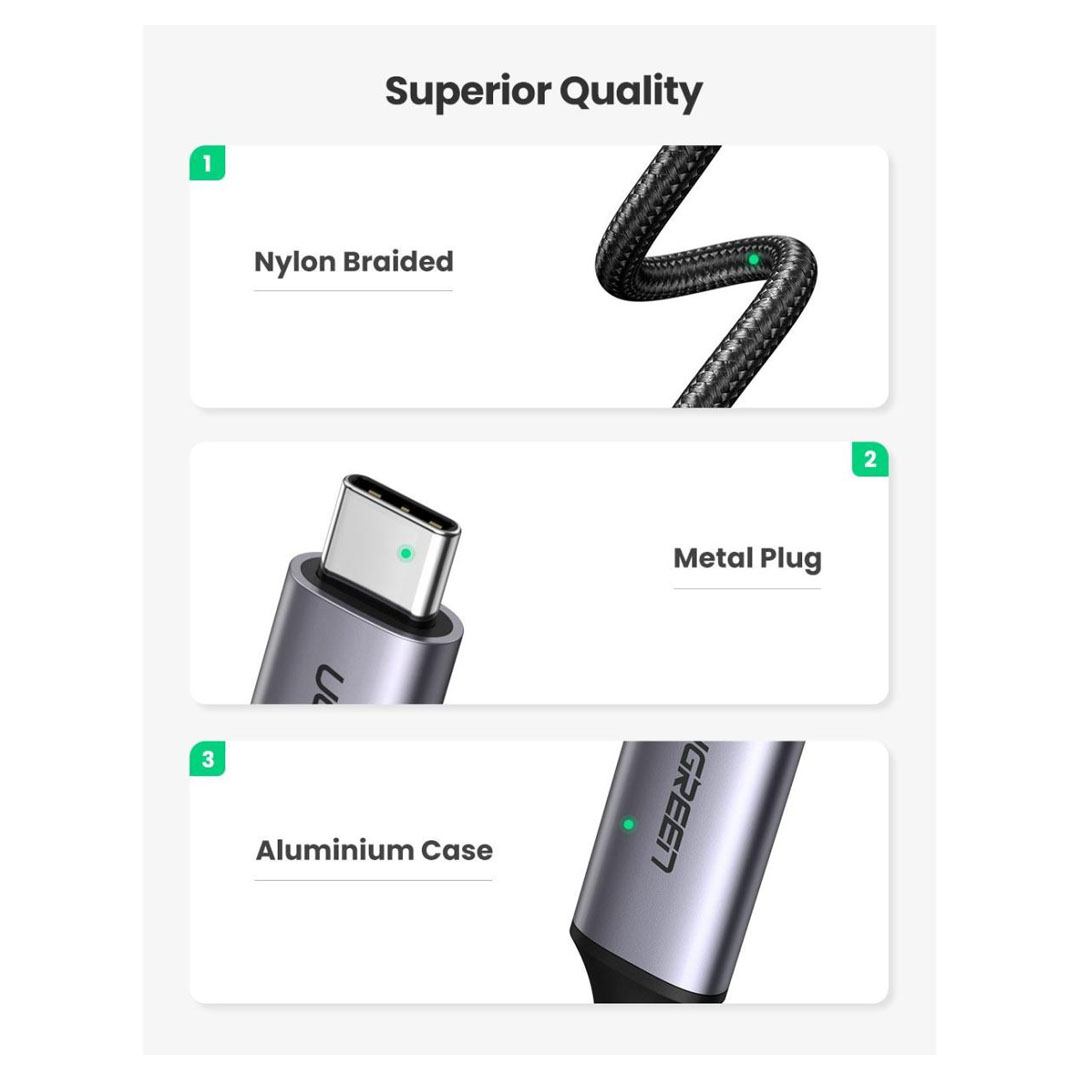 UGREEN MM142 USB C to 4K HDMI Cable - USB C to 4K HDMI Cable for High - Quality Audio and Video Transmission Price in Jordan UGREEN MM142 USB C to 4K HDMI Cable - USB C to 4K HDMI Cable for High - Quality Audio and Video Transmission - Buy Online in Jordan | OfficeJo