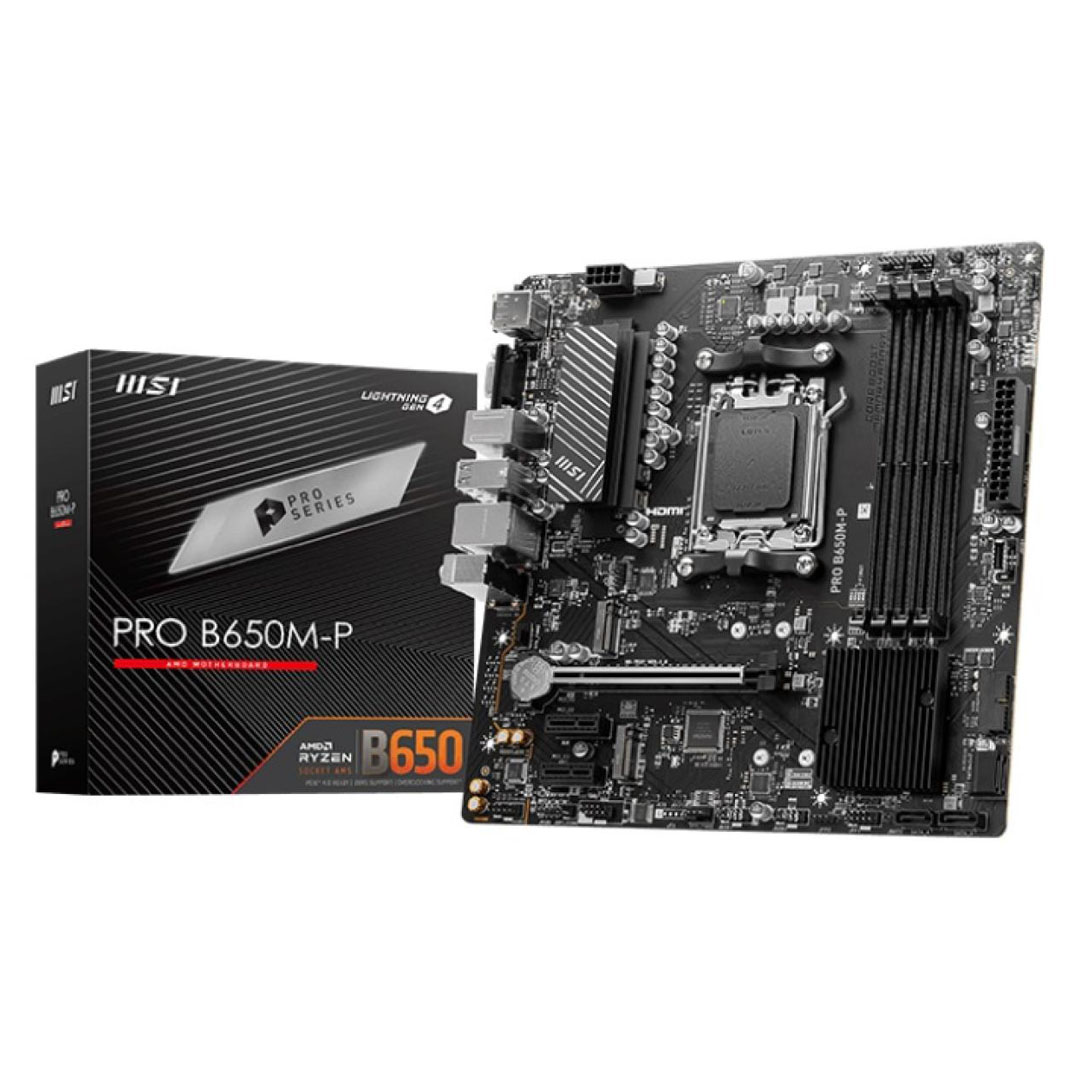 MSI PRO B650M-P: mATX Gaming Motherboard, AMD RYZEN 7000 Series AM5/DDR5/PCIe 4.0/2xM.2 Price in Jordan MSI PRO B650M-P: mATX Gaming Motherboard, AMD RYZEN 7000 Series AM5/DDR5/PCIe 4.0/2xM.2 - Buy Online in Jordan | OfficeJo