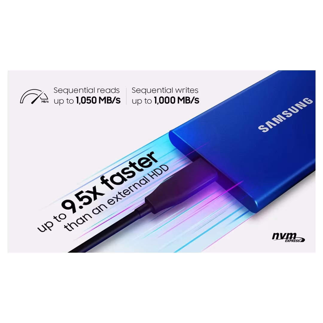 Samsung T7 2TB: Portable SSD USB 3.2 | Up to 1050MB/s | Grey Price in Jordan Samsung T7 2TB: Portable SSD USB 3.2 | Up to 1050MB/s | Grey - Buy Online in Jordan | OfficeJo