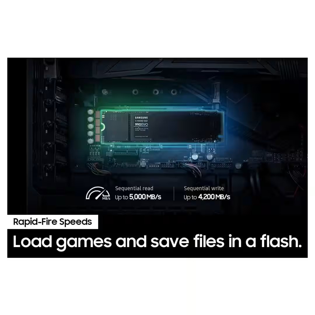 Samsung 990 EVO 2TB SSD – PCIe 5.0, 5000MB/s Read, Power Efficient Price in Jordan Samsung 990 EVO 2TB SSD – PCIe 5.0, 5000MB/s Read, Power Efficient - Buy Online in Jordan | OfficeJo
