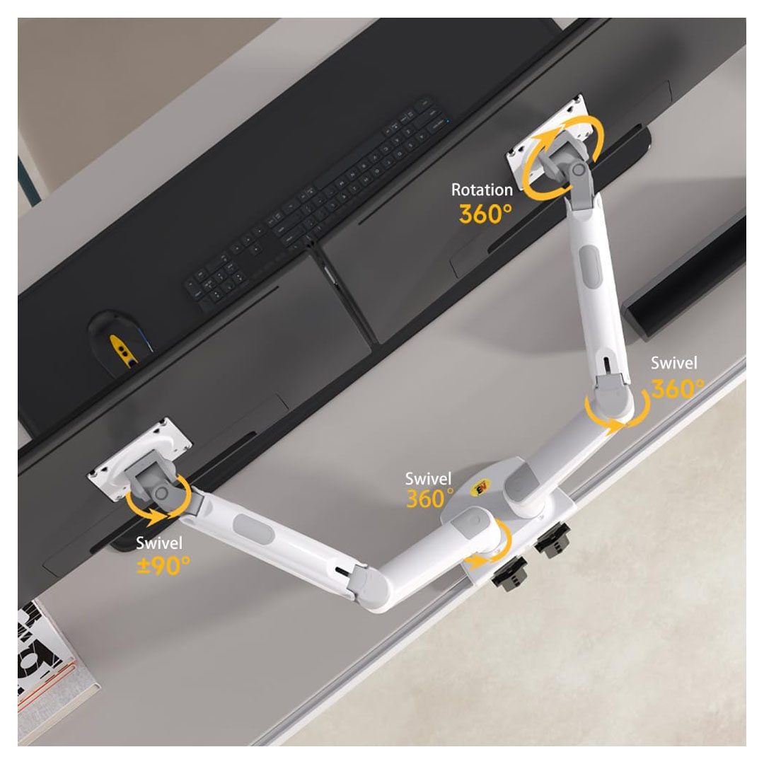 NB North Bayou F160 Dual Monitor Arm - For 17 to 27 inch Monitors Price in Jordan NB North Bayou F160 Dual Monitor Arm - For 17 to 27 inch Monitors - Buy Online in Jordan | OfficeJo