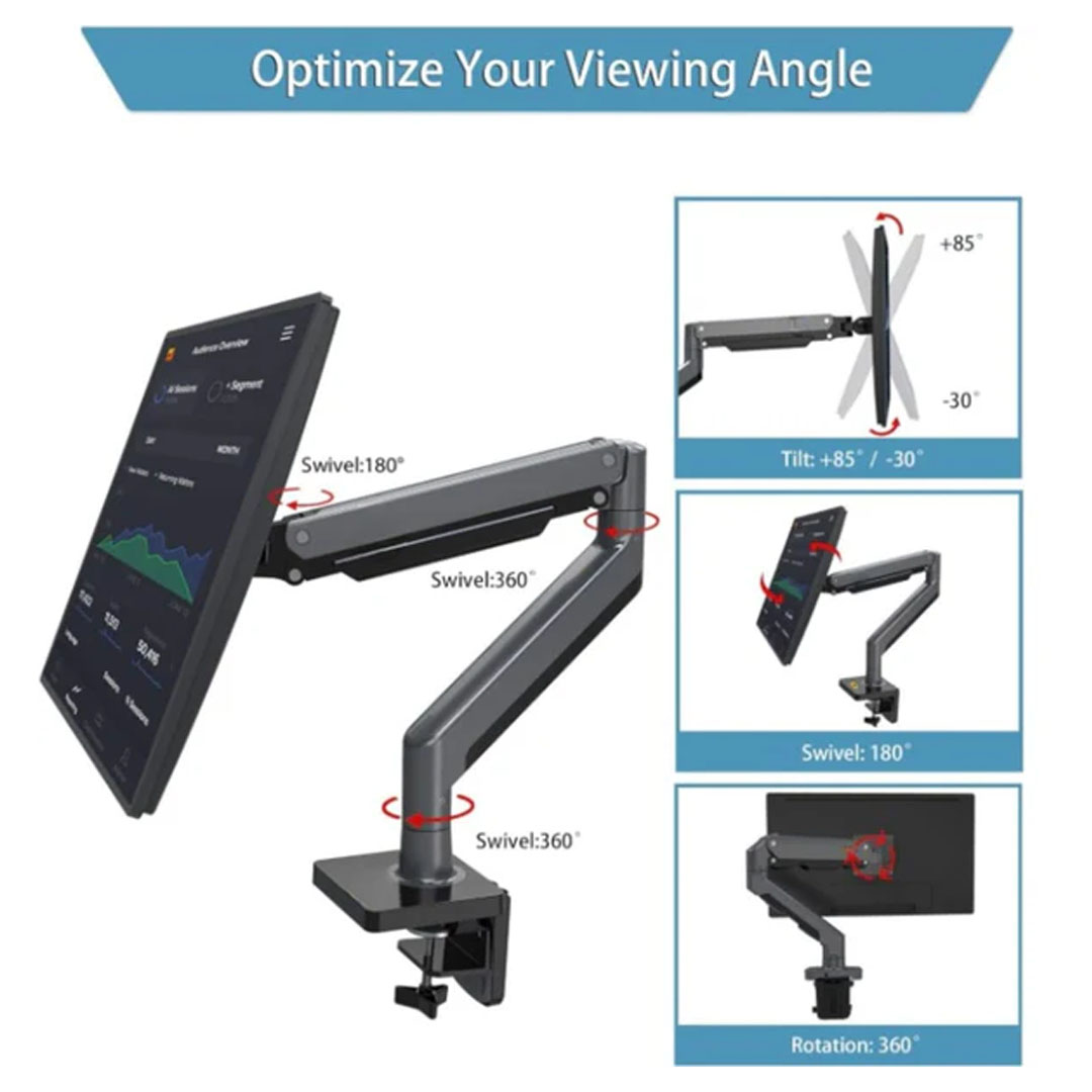 NB North Bayou G45 Monitor Arm – Full Motion Gas Spring for 22-40 Monitors Price in Jordan NB North Bayou G45 Monitor Arm – Full Motion Gas Spring for 22-40 Monitors - Buy Online in Jordan | OfficeJo