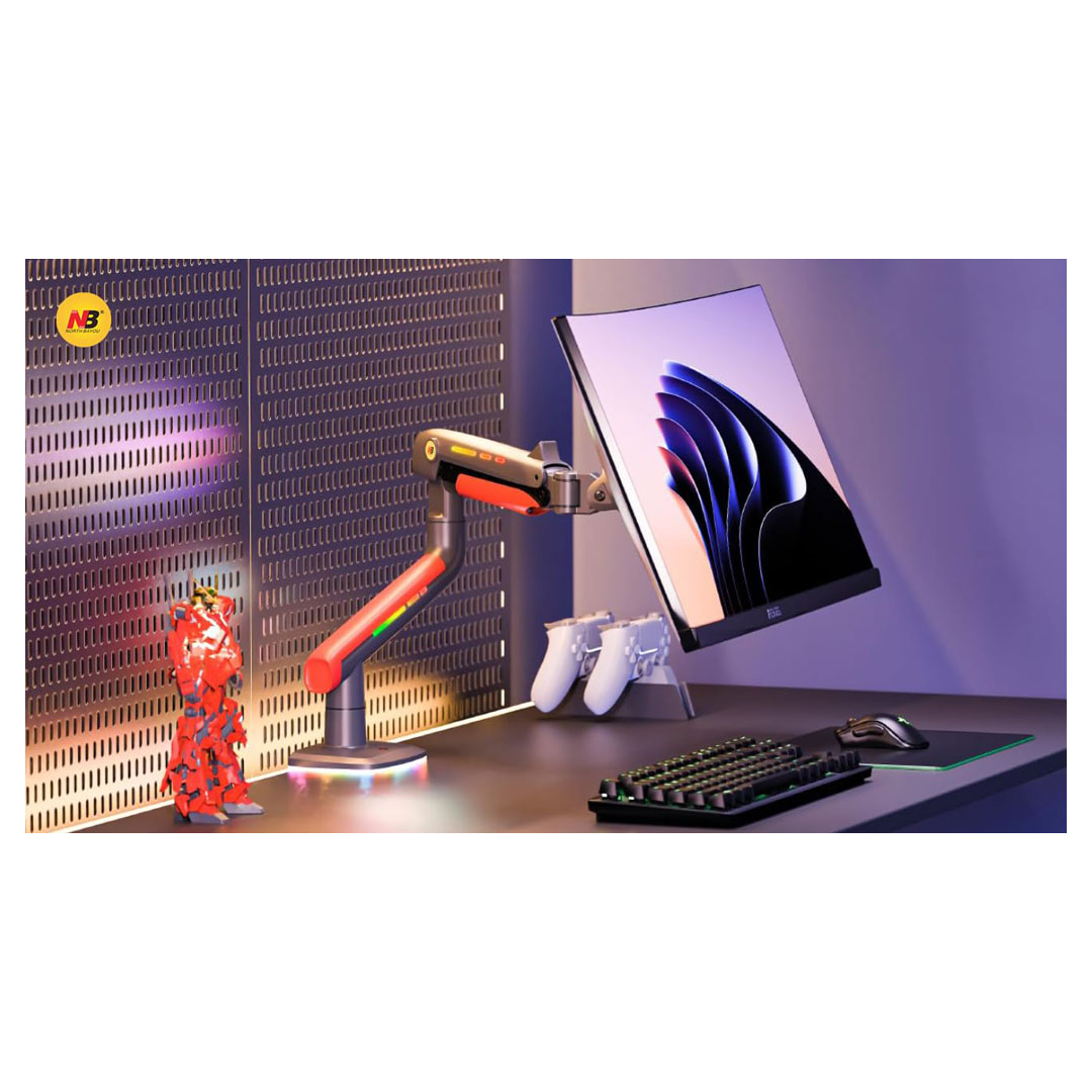 North Bayou RGB Gaming Monitor Arm L50 - 32 to 60 inch Monitors Price in Jordan North Bayou RGB Gaming Monitor Arm L50 - 32 to 60 inch Monitors - Buy Online in Jordan | OfficeJo