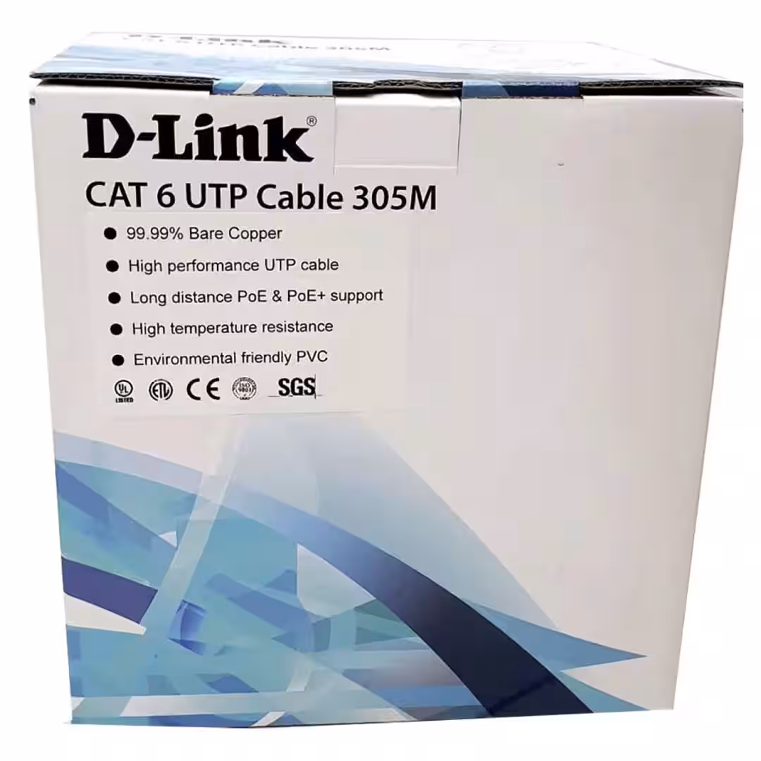 D-Link Cat6 UTP 24AWG Cable 305M Roll (NCB-C6UGRYR-305-24) - Buy Online in Jordan | OfficeJo