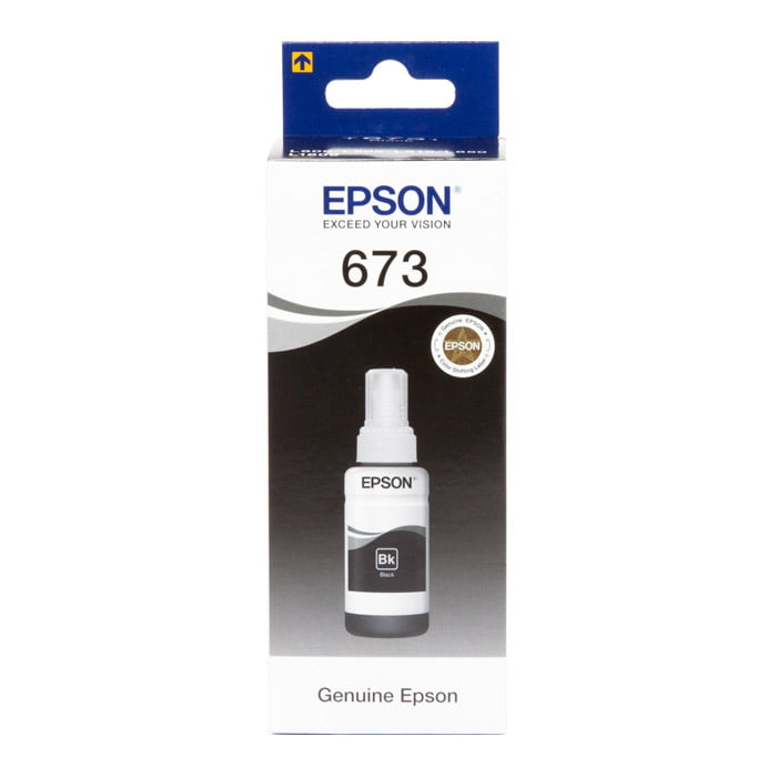 Epson T6731 Black Original Ink Bottle Cartridge (C13T67314A) 70ml Price in Jordan Epson T6731 Black Original Ink Bottle Cartridge (C13T67314A) 70ml - Buy Online in Jordan | OfficeJo