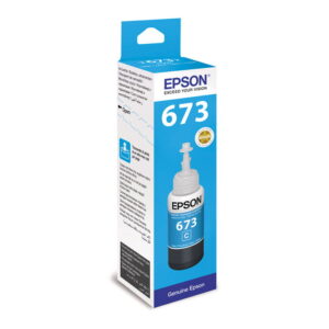 Epson T6732 Cyan Original Ink Bottle Cartridge (C13T67324A) 70ml - Buy Online in Jordan | OfficeJo