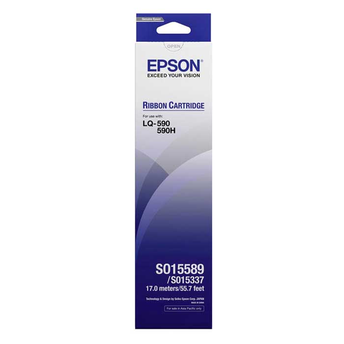 Epson LQ-590 Black Original Ribbon Cartridge (S015589) Price in Jordan Epson LQ-590 Black Original Ribbon Cartridge (S015589) - Buy Online in Jordan | OfficeJo
