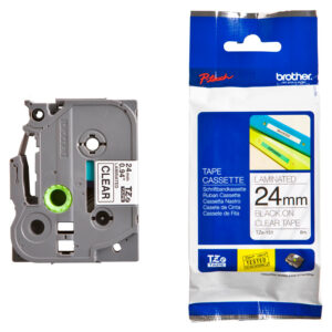 Brother TZE-151 Original P-Touch Black On Clear Tape 24mm x 8m - Buy Online in Jordan | OfficeJo
