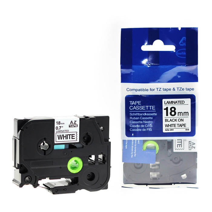 Brother TZE-241 Original P-Touch Black on White Laminated Tape 18mm x 8m Price in Jordan Brother TZE-241 Original P-Touch Black on White Laminated Tape 18mm x 8m - Buy Online in Jordan | OfficeJo