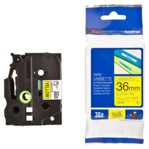 Brother TZE-661 Original P-Touch Black On Yellow Tape 36mm x 8m - Buy Online in Jordan | OfficeJo
