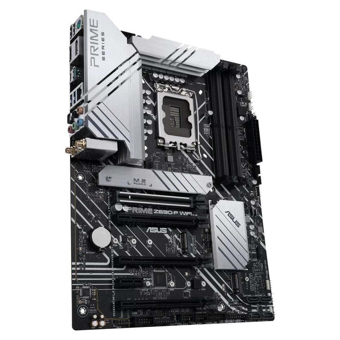 ASUS PRIME Z690-P WIFI: ATX Motherboard, LGA 1700, Intel 12th, DDR5, Triple M.2, PCIe 5.0, USB 3.2 Gen2X2 Type-C, WiFi 6, 2.5GbE LAN Price in Jordan ASUS PRIME Z690-P WIFI: ATX Motherboard, LGA 1700, Intel 12th, DDR5, Triple M.2, PCIe 5.0, USB 3.2 Gen2X2 Type-C, WiFi 6, 2.5GbE LAN - Buy Online in Jordan | OfficeJo