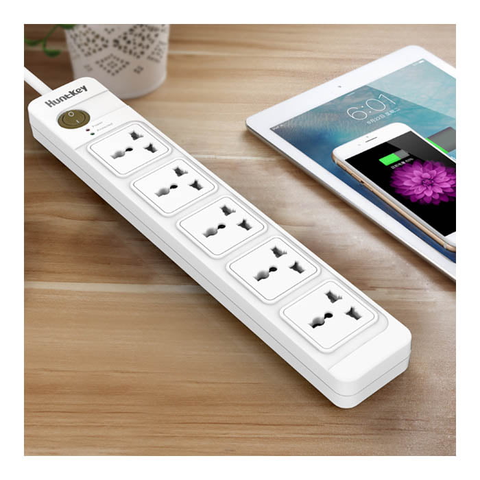 HuntKey Power Strip 5 Sokets 5 Meter (SZE501) Price in Jordan HuntKey Power Strip 5 Sokets 5 Meter (SZE501) - Buy Online in Jordan | OfficeJo