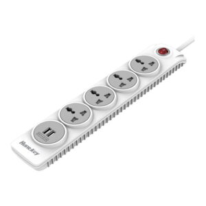 HuntKey Power Strip 4 Sokets & Two Powered USB Ports 3 Meter (SZN507) - Buy Online in Jordan | OfficeJo