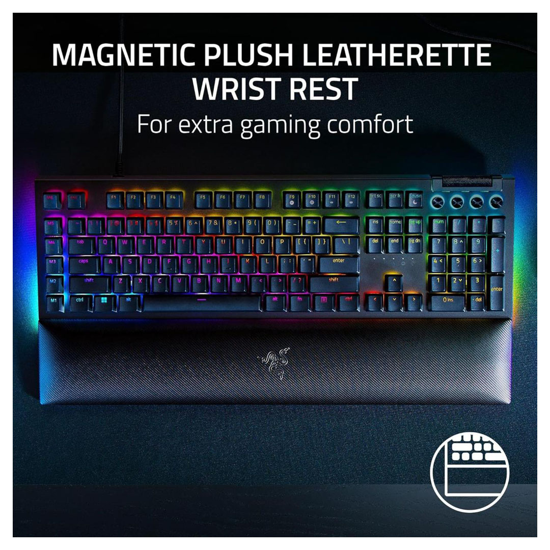 Razer BlackWidow V4 Mechanical Gaming Keyboard – Yellow Switches, RGB Lighting, Macro Keys Price in Jordan Razer BlackWidow V4 Mechanical Gaming Keyboard – Yellow Switches, RGB Lighting, Macro Keys - Buy Online in Jordan | OfficeJo