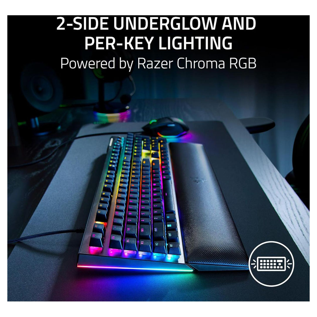 Razer BlackWidow V4 Mechanical Gaming Keyboard – Yellow Switches, RGB Lighting, Macro Keys Price in Jordan Razer BlackWidow V4 Mechanical Gaming Keyboard – Yellow Switches, RGB Lighting, Macro Keys - Buy Online in Jordan | OfficeJo