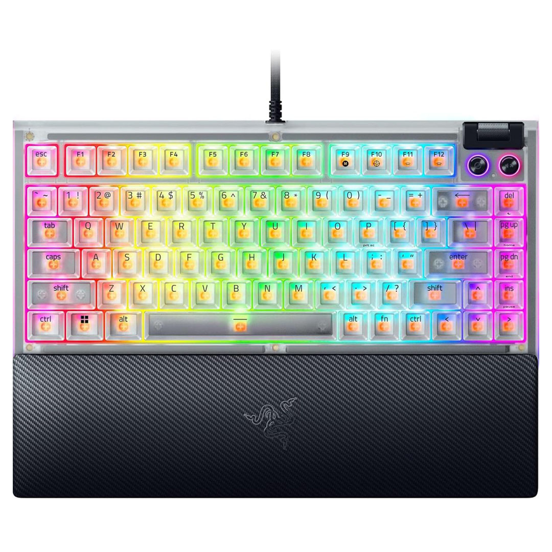 Razer BlackWidow V4 75% – Hot-Swappable, Orange Tactile Switches, RGB Price in Jordan Razer BlackWidow V4 75% – Hot-Swappable, Orange Tactile Switches, RGB - Buy Online in Jordan | OfficeJo