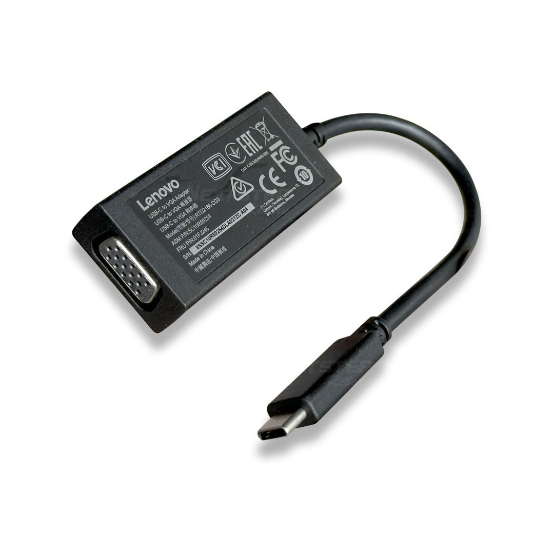 Lenovo USB-C to VGA Adapter – 1920×1200 @60Hz, Driver-Free, 20cm Cable Price in Jordan Lenovo USB-C to VGA Adapter – 1920×1200 @60Hz, Driver-Free, 20cm Cable - Buy Online in Jordan | OfficeJo