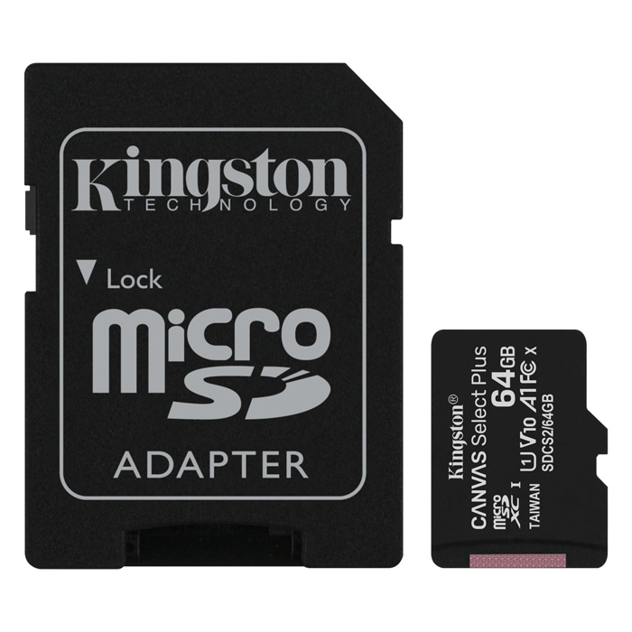 Kingston Canvas Select Plus 64GB Micro SD Card and SD Adapter SDCS2/64GB Price in Jordan Kingston Canvas Select Plus 64GB Micro SD Card and SD Adapter SDCS2/64GB - Buy Online in Jordan | OfficeJo