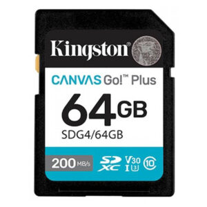Kingston Canvas Go! Plus SD Card 64GB – Class 10, UHS-I U3, V30, Up to 200MB/s - Buy Online in Jordan | OfficeJo