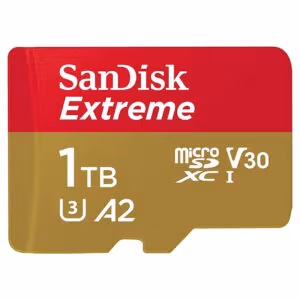 SanDisk 1TB Extreme microSDXC UHS-I Memory Card – Up to 190MB/s, C10, U3, V30, 4K, 5K, A2 Price in Jordan SanDisk 1TB Extreme microSDXC UHS-I Memory Card – Up to 190MB/s, C10, U3, V30, 4K, 5K, A2 - Buy Online in Jordan | OfficeJo