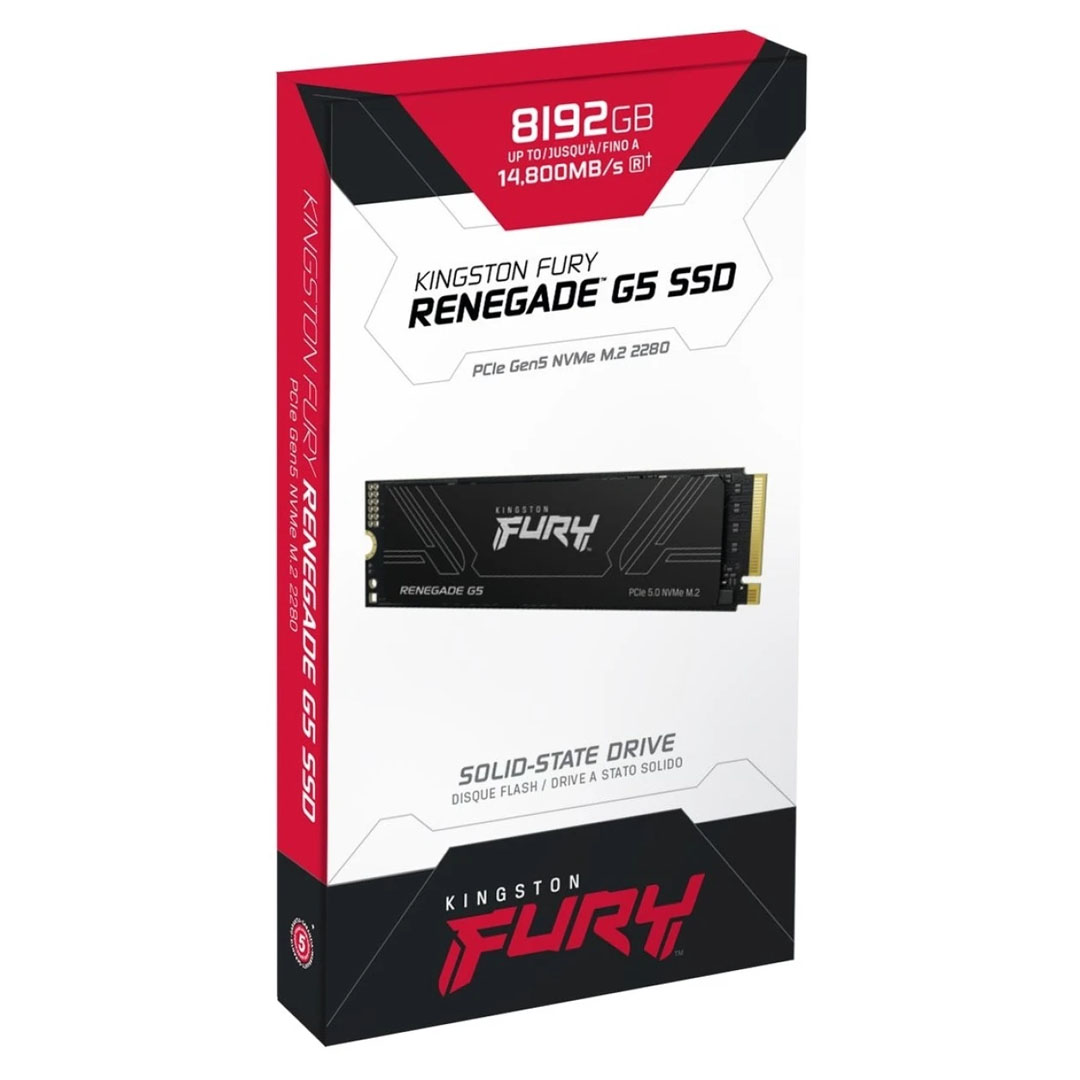 Kingston FURY Renegade G5 8TB SSD – PCIe 5.0, 14,700MB/s Read, NVMe Price in Jordan Kingston FURY Renegade G5 8TB SSD – PCIe 5.0, 14,700MB/s Read, NVMe - Buy Online in Jordan | OfficeJo