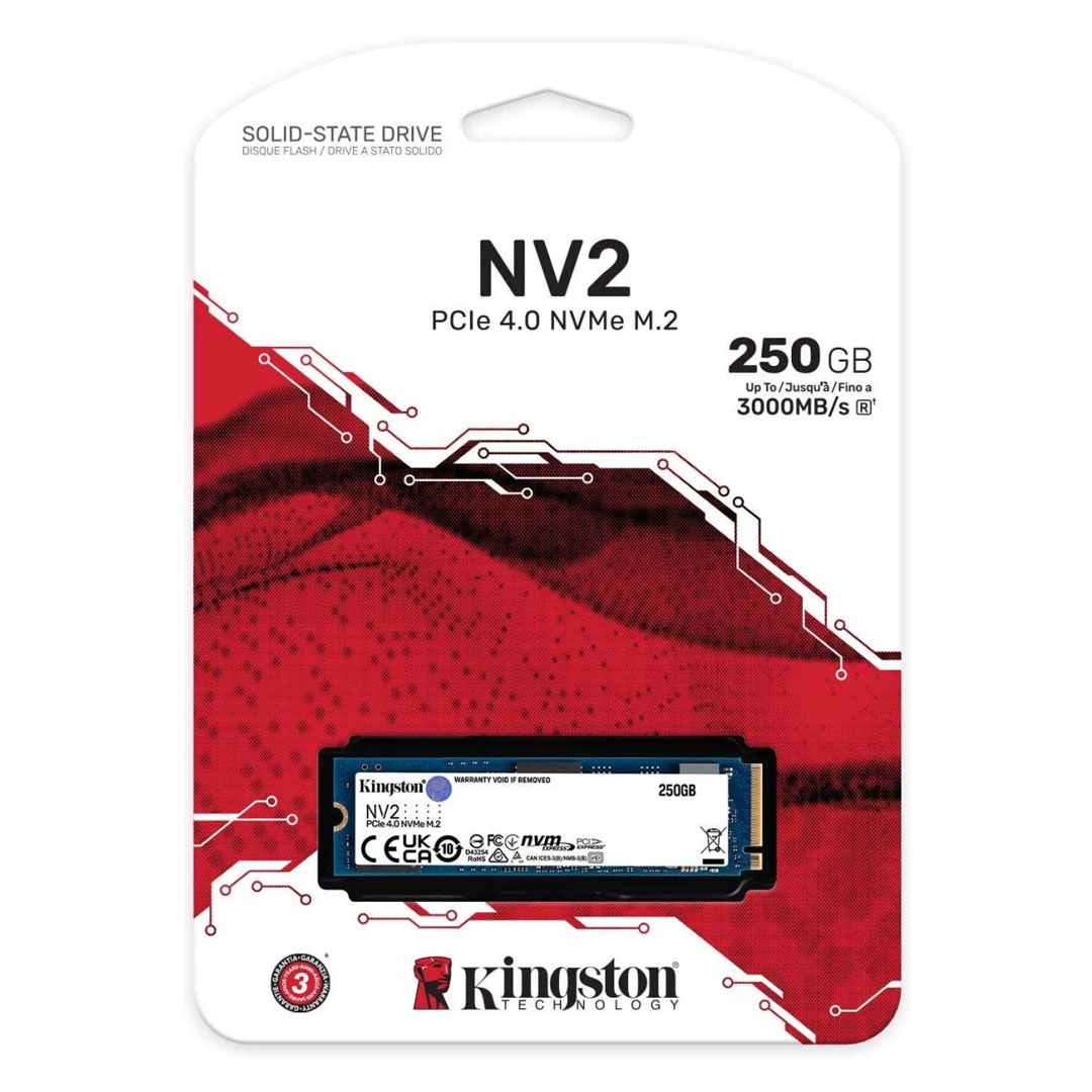Kingston NV2 250GB: Lightning-Fast NVMe PCIe 4.0 SSD | Up to 3000 MB/s Price in Jordan Kingston NV2 250GB: Lightning-Fast NVMe PCIe 4.0 SSD | Up to 3000 MB/s - Buy Online in Jordan | OfficeJo