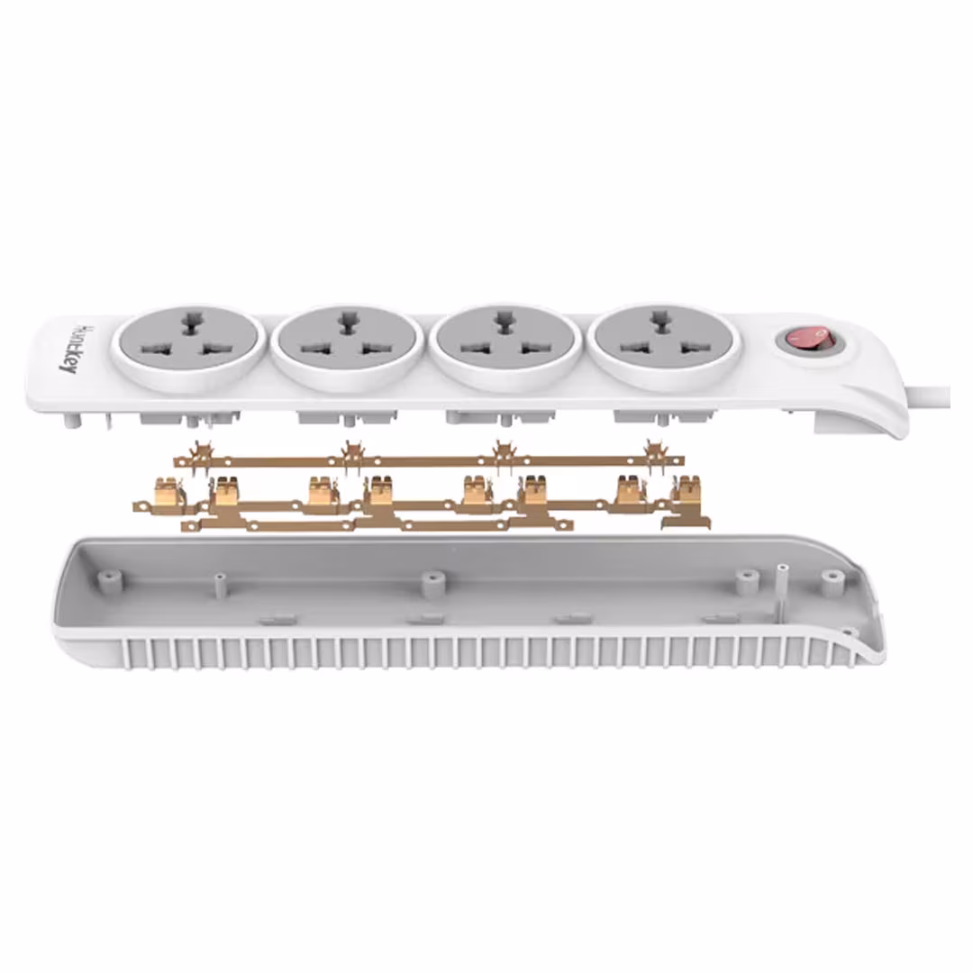 HuntKey Power Strip 4-Port EU Plug 1.8 Meter (SZN401) Price in Jordan HuntKey Power Strip 4-Port EU Plug 1.8 Meter (SZN401) - Buy Online in Jordan | OfficeJo