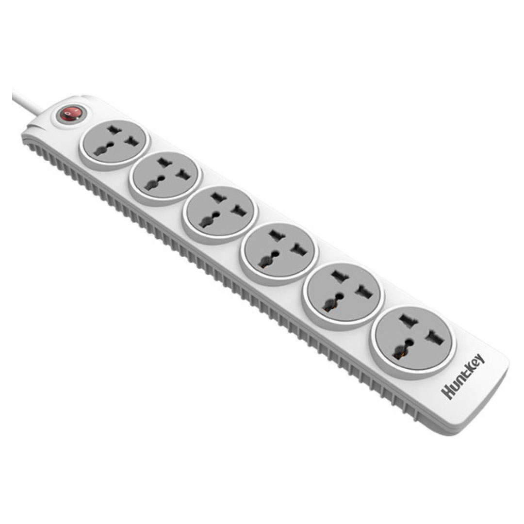 Huntkey SZN601 6-Port UK Plug Power Strip – 3M Cord, 2500W, Child-Safe Shutters Price in Jordan Huntkey SZN601 6-Port UK Plug Power Strip – 3M Cord, 2500W, Child-Safe Shutters - Buy Online in Jordan | OfficeJo
