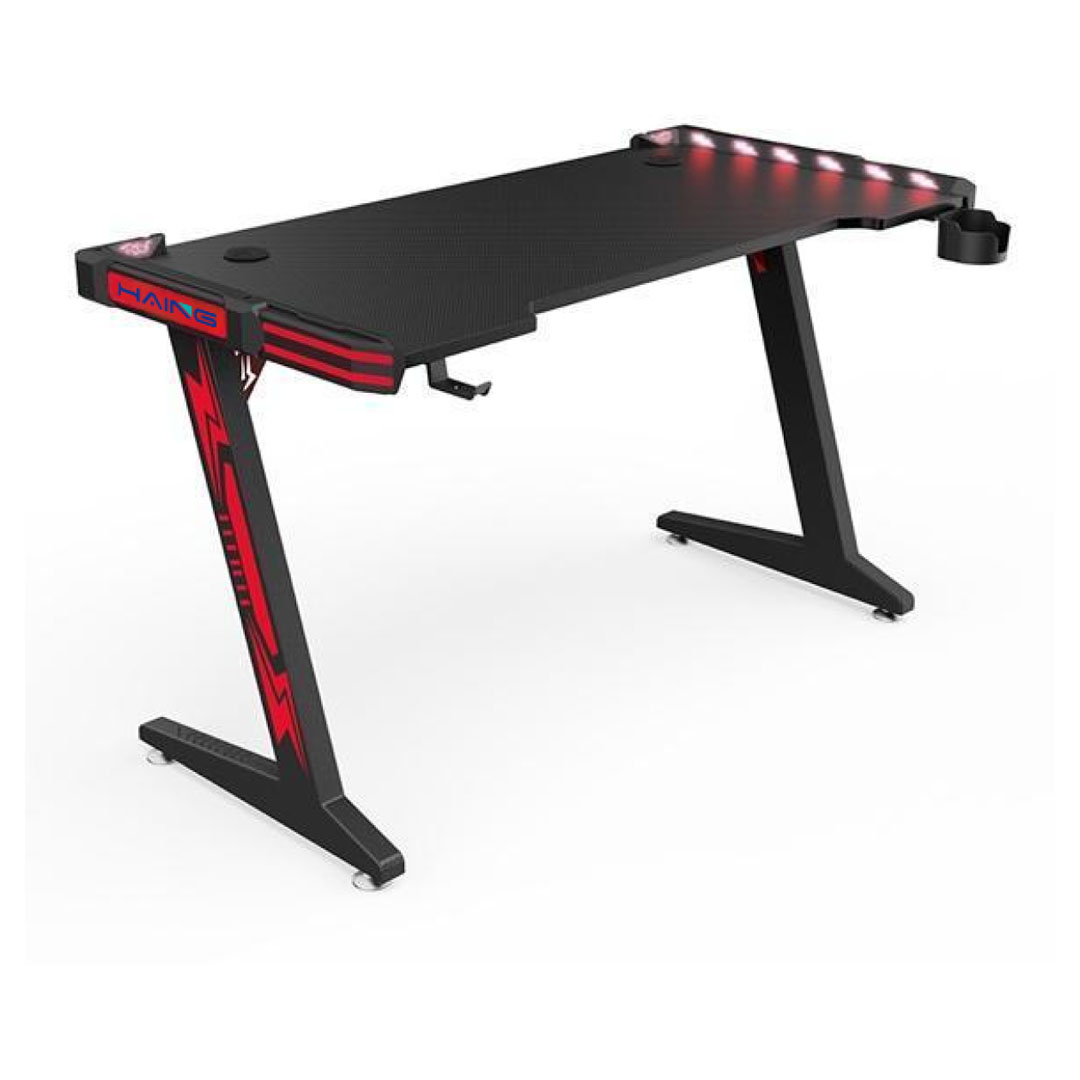 HAING TABLE-Z-XRED Gaming Table – 1200mm, RGB Lighting, Steel Frame Price in Jordan HAING TABLE-Z-XRED Gaming Table – 1200mm, RGB Lighting, Steel Frame - Buy Online in Jordan | OfficeJo