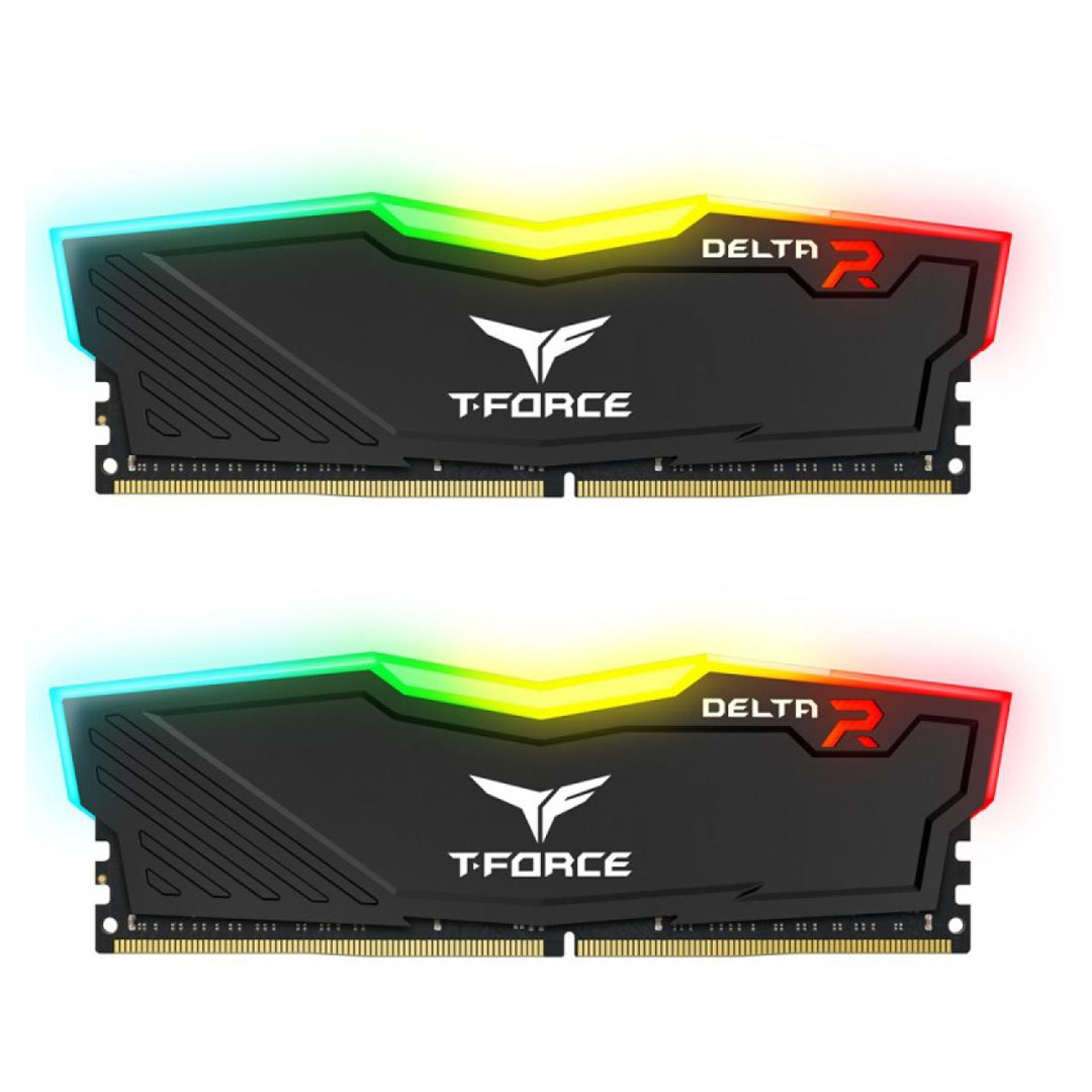 TEAMGROUP T-Force Delta RGB 16GB Kit (2x8) 3600MHz CL18 DDR4 Desktop Memory in Black Price in Jordan TEAMGROUP T-Force Delta RGB 16GB Kit (2x8) 3600MHz CL18 DDR4 Desktop Memory in Black - Buy Online in Jordan | OfficeJo