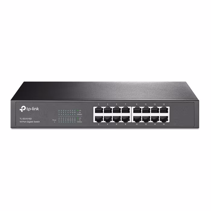 TP-Link TL-SG1016D 16-Port Gigabit Desktop/Rackmount Switch Price in Jordan TP-Link TL-SG1016D 16-Port Gigabit Desktop/Rackmount Switch - Buy Online in Jordan | OfficeJo