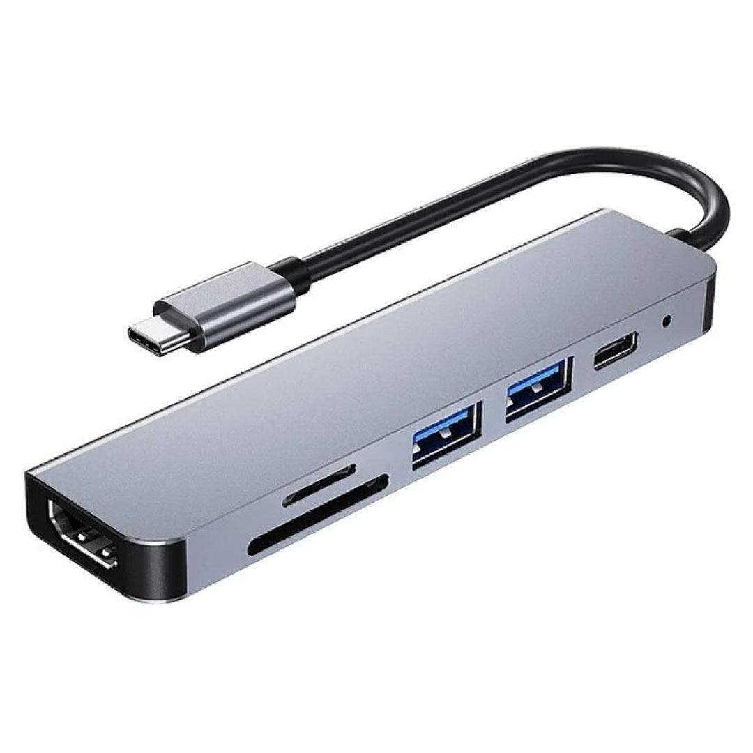 6 in 1 Type-C to HDMI USB SD TF Multi-Function Adapter Hub Price in Jordan 6 in 1 Type-C to HDMI USB SD TF Multi-Function Adapter Hub - Buy Online in Jordan | OfficeJo