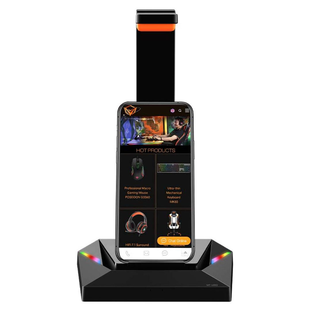 Meetion RGB Gaming Headphone Stand – USB/Type-C, ABS Build, 2.2m Cable Price in Jordan Meetion RGB Gaming Headphone Stand – USB/Type-C, ABS Build, 2.2m Cable - Buy Online in Jordan | OfficeJo