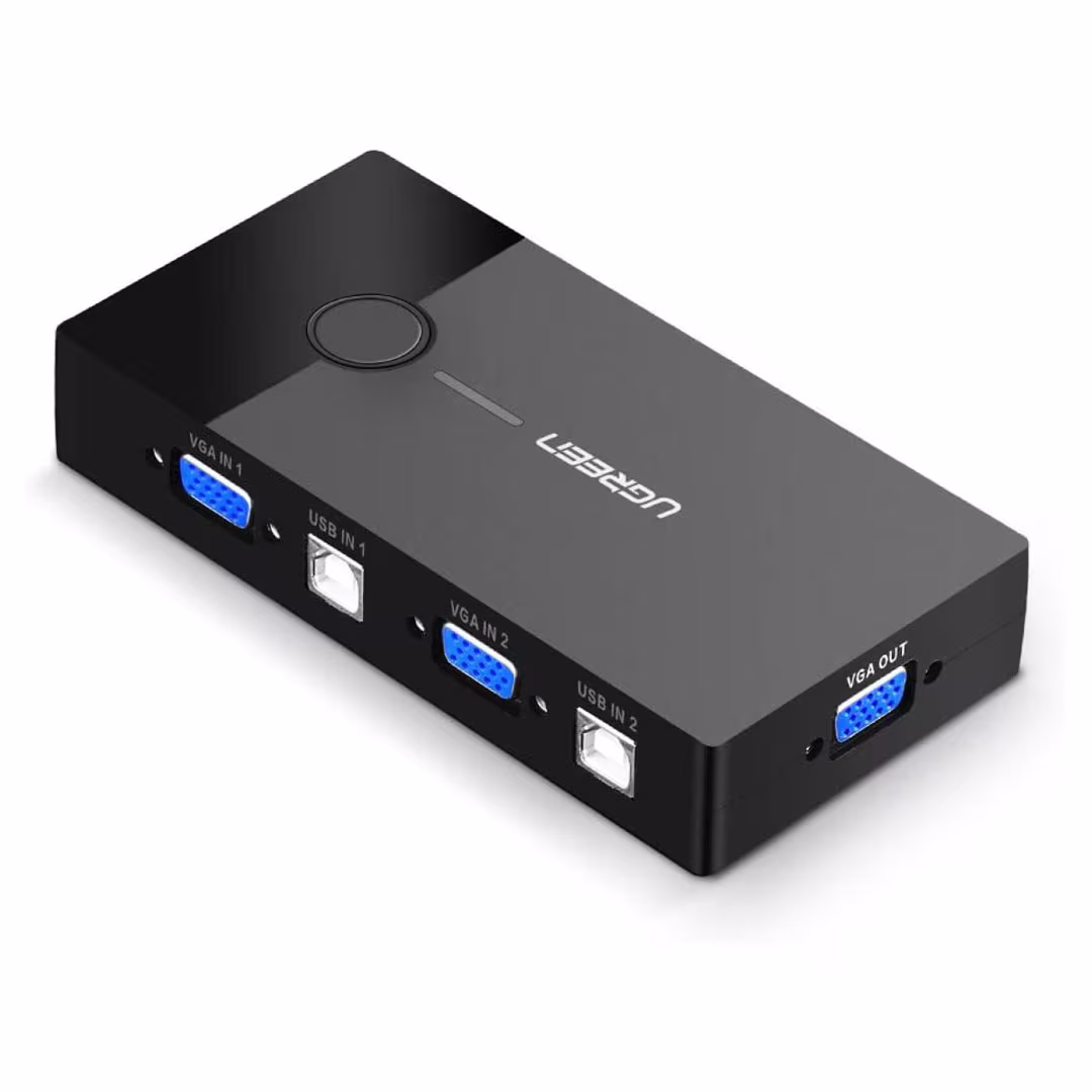 UGREEN 30357 2-Port USB KVM Switch Box: Allows control of two computers with one set of USB peripherals. Price in Jordan UGREEN 30357 2-Port USB KVM Switch Box: Allows control of two computers with one set of USB peripherals. - Buy Online in Jordan | OfficeJo