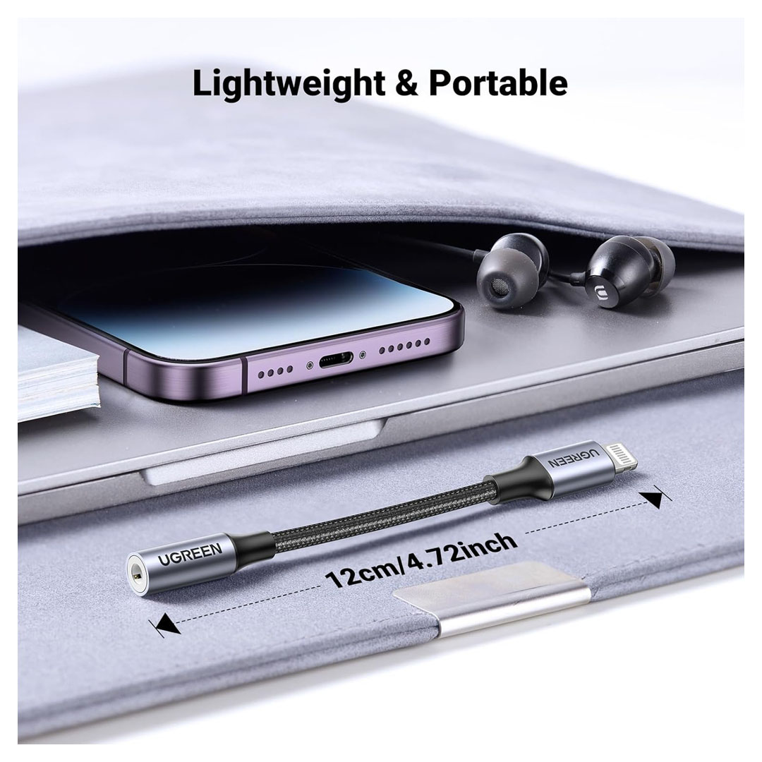 UGREEN Lightning to 3.5mm Adapter Cable for iPhone Price in Jordan UGREEN Lightning to 3.5mm Adapter Cable for iPhone - Buy Online in Jordan | OfficeJo