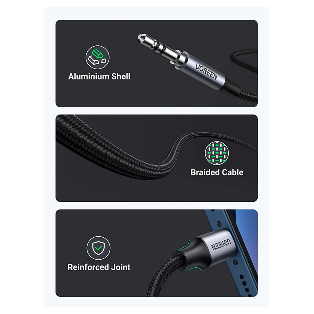 UGREEN Lightning to 3.5mm Male Aux Cable Price in Jordan UGREEN Lightning to 3.5mm Male Aux Cable - Buy Online in Jordan | OfficeJo