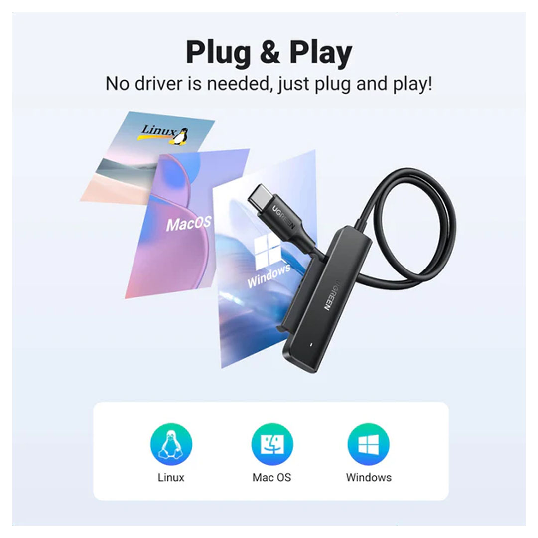 UGREEN SATA to USB C Adapter Cable 5Gbps Data Transfer Price in Jordan UGREEN SATA to USB C Adapter Cable 5Gbps Data Transfer - Buy Online in Jordan | OfficeJo