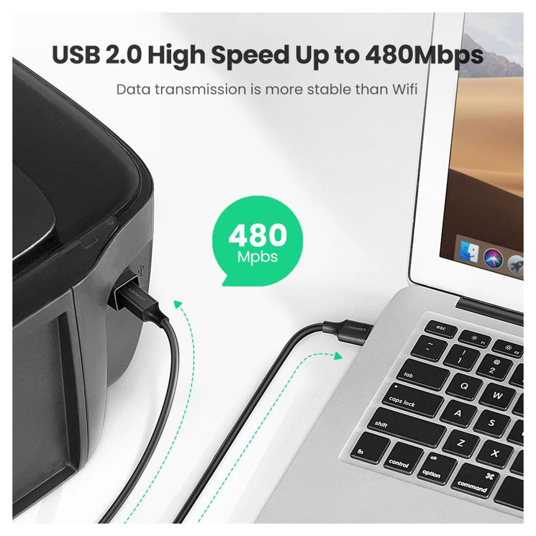 UGREEN USB 2.0 Printer / Scanner Cable 5M (US135) Price in Jordan UGREEN USB 2.0 Printer / Scanner Cable 5M (US135) - Buy Online in Jordan | OfficeJo