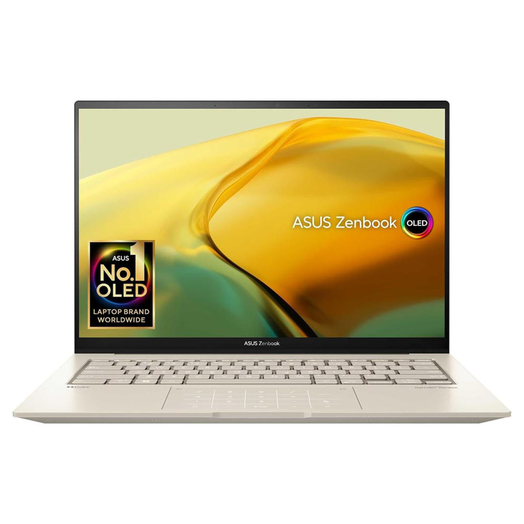 ASUS Zenbook 14X OLED Laptop - Intel Evo Core i9-13900H, 14 Cores, 16GB LPDDR5, 14.5" 2.8K 120Hz VESA Certified Display HDR, Windows 11 Home, Sandstone Beige Price in Jordan ASUS Zenbook 14X OLED Laptop - Intel Evo Core i9-13900H, 14 Cores, 16GB LPDDR5, 14.5" 2.8K 120Hz VESA Certified Display HDR, Windows 11 Home, Sandstone Beige - Buy Online in Jordan | OfficeJo