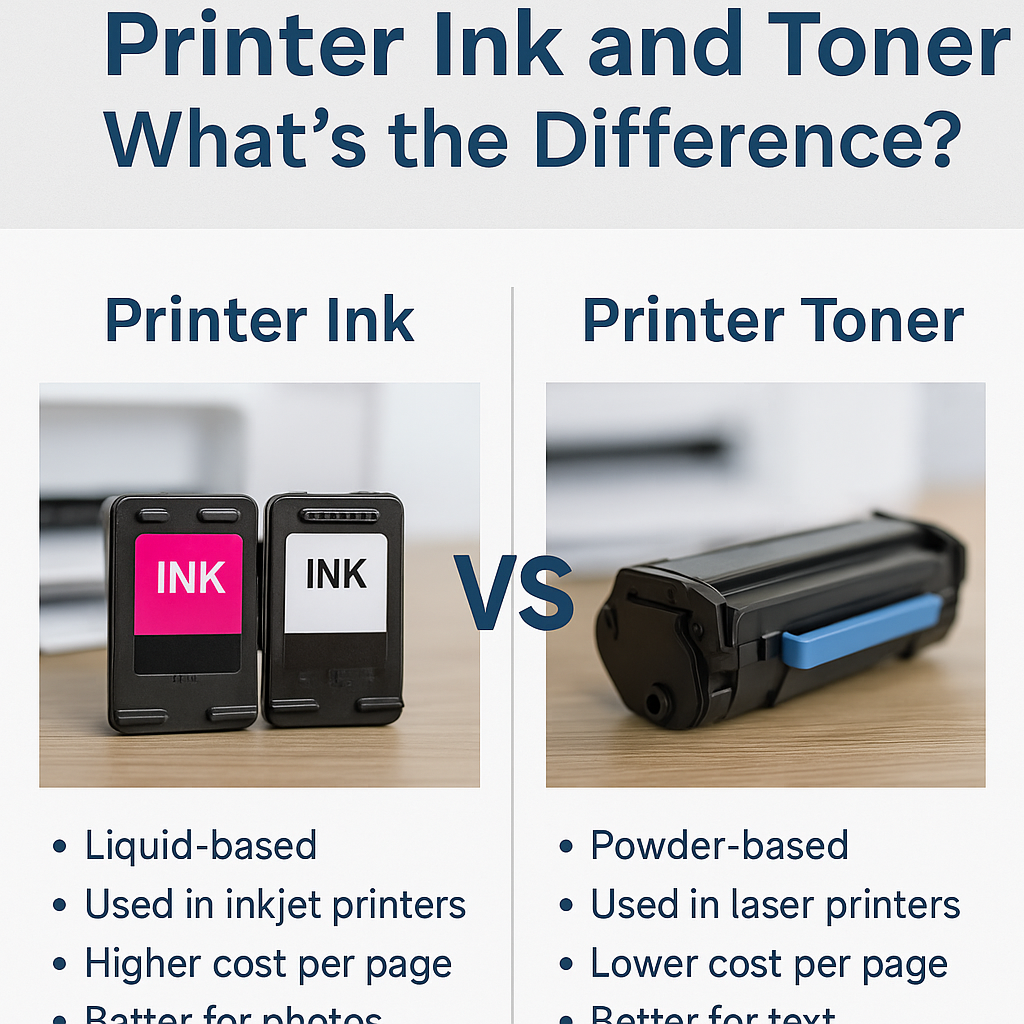 Understanding Printer Ink and Toner: What’s the Difference? - Buy Online in Jordan | OfficeJo
