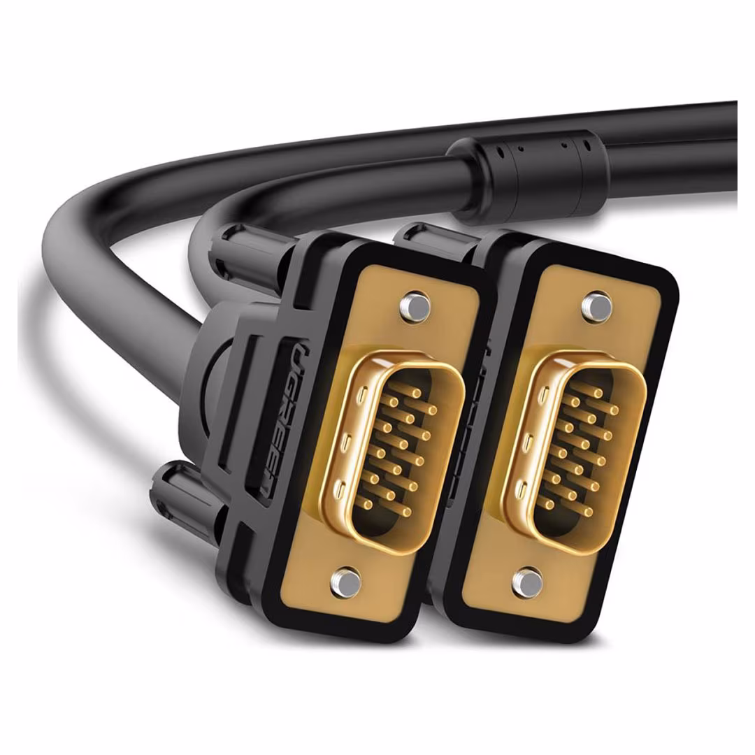 UGREEN VG101 VGA Male to Male Video Cable - 1.5m - Standard - Length VGA Male to Male Video Cable for Various Applications Price in Jordan UGREEN VG101 VGA Male to Male Video Cable - 1.5m - Standard - Length VGA Male to Male Video Cable for Various Applications - Buy Online in Jordan | OfficeJo