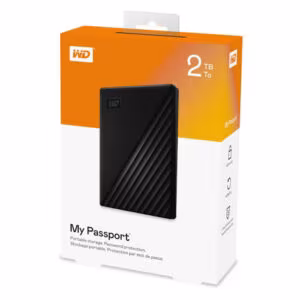 WD 2TB My Passport Portable External Hard Drive HDD, USB 3.0, USB 2.0 Compatible - Buy Online in Jordan | OfficeJo