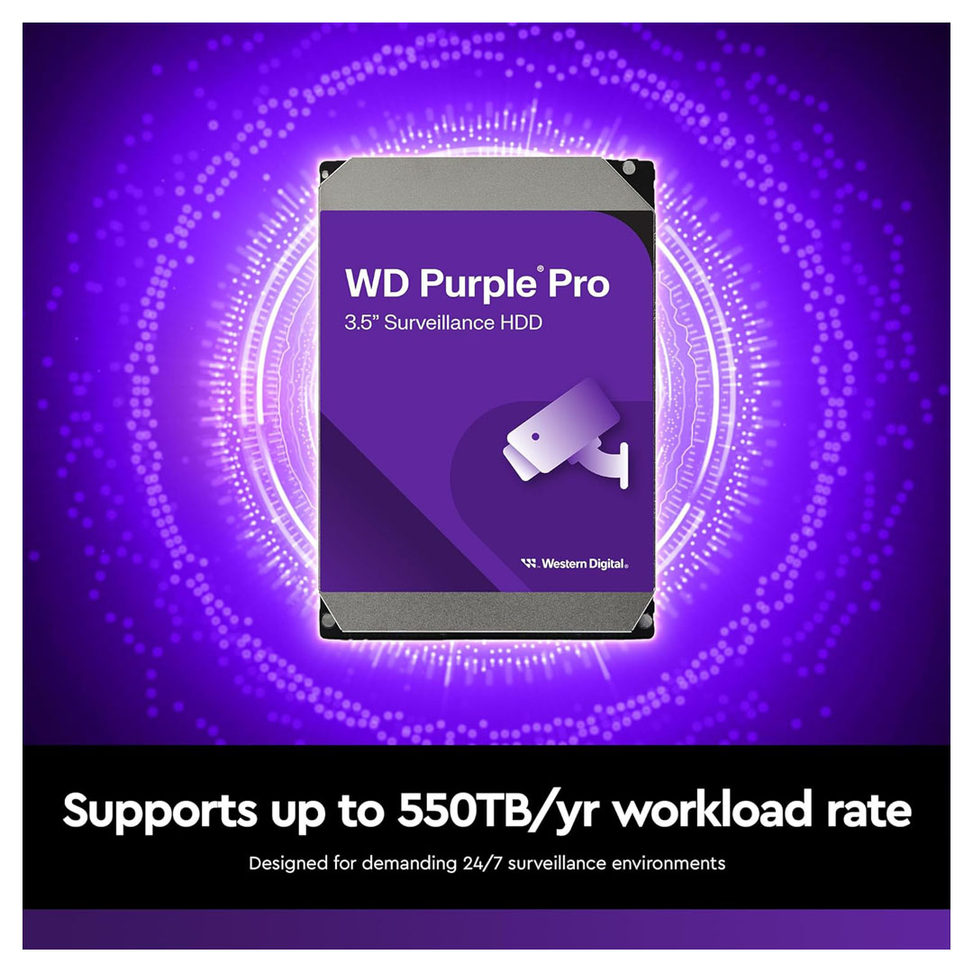 WD Purple Pro 14TB Surveillance HDD 7200RPM 512MB - Buy Online in Jordan | OfficeJo