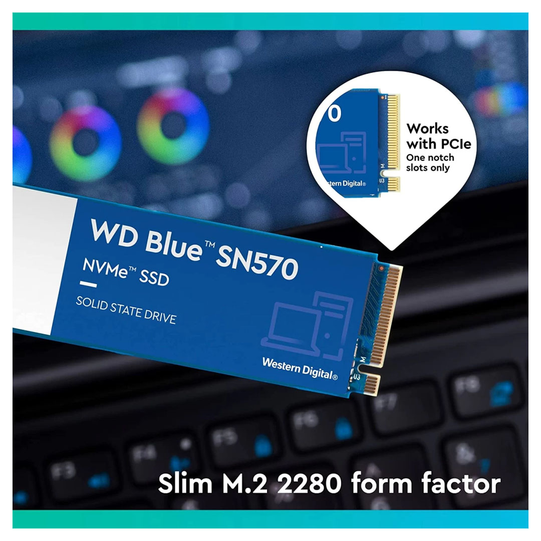 WD Blue SN570 NVMe M.2 1TB: SSD | PCI-Express 3.0 x4 | Up to 3,500 MB/s Price in Jordan WD Blue SN570 NVMe M.2 1TB: SSD | PCI-Express 3.0 x4 | Up to 3,500 MB/s - Buy Online in Jordan | OfficeJo