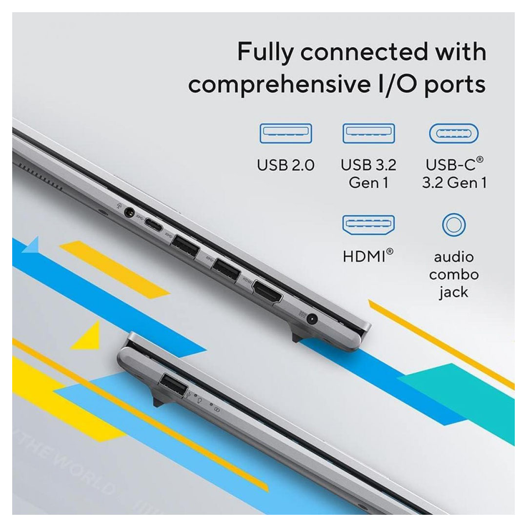 ASUS Vivobook 15 Laptop - Intel Core i5-1235U, 512GB SSD, 8GB DDR4, 15.6" FHD 250nits, Cool Silver Price in Jordan ASUS Vivobook 15 Laptop - Intel Core i5-1235U, 512GB SSD, 8GB DDR4, 15.6" FHD 250nits, Cool Silver - Buy Online in Jordan | OfficeJo