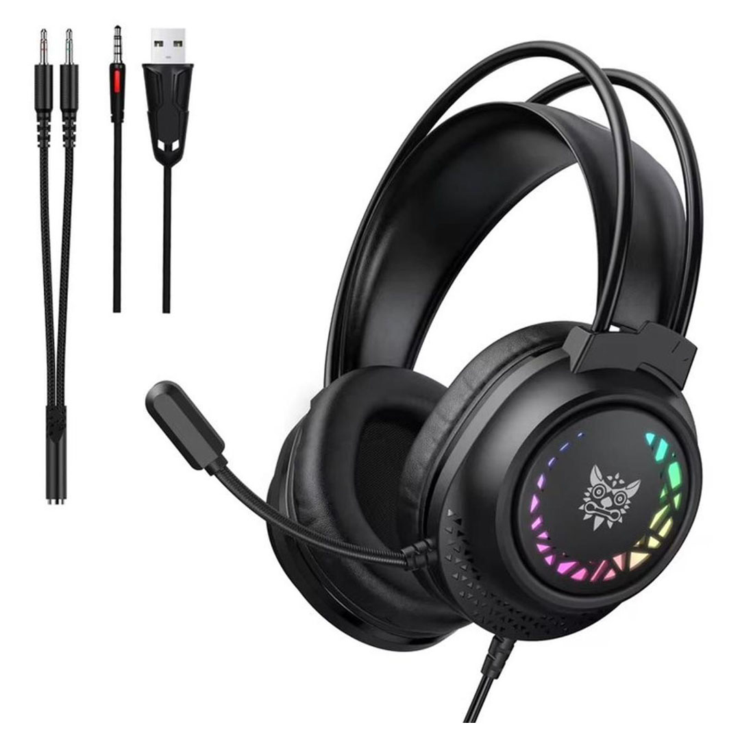 ONIKUMA X92 RGB Wired Gaming Headset – 50mm Drivers, Omni-Directional Mic, USB+3.5mm Price in Jordan ONIKUMA X92 RGB Wired Gaming Headset – 50mm Drivers, Omni-Directional Mic, USB+3.5mm - Buy Online in Jordan | OfficeJo