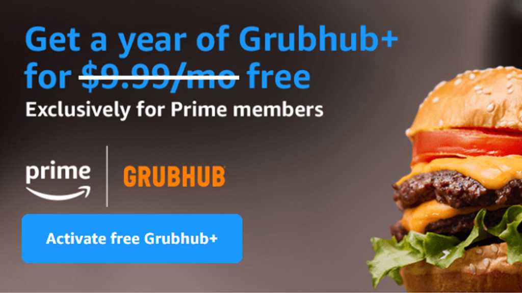 Amazon Prime subscribers just got a year of free GrubHub+ - Buy Online in Jordan | OfficeJo