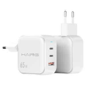 HAING HI-AH65 GaN Fast Charger – 65W, 3 Ports, USB-C & USB-A Price in Jordan HAING HI-AH65 GaN Fast Charger – 65W, 3 Ports, USB-C & USB-A - Buy Online in Jordan | OfficeJo