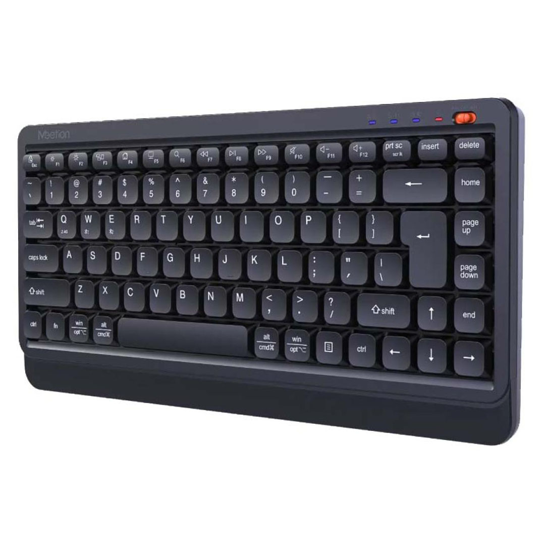 Meetion BTK500 Compact Wireless Keyboard – Dual-Mode 2.4G & Bluetooth, 86/87 Keys, 100h Battery Price in Jordan Meetion BTK500 Compact Wireless Keyboard – Dual-Mode 2.4G & Bluetooth, 86/87 Keys, 100h Battery - Buy Online in Jordan | OfficeJo