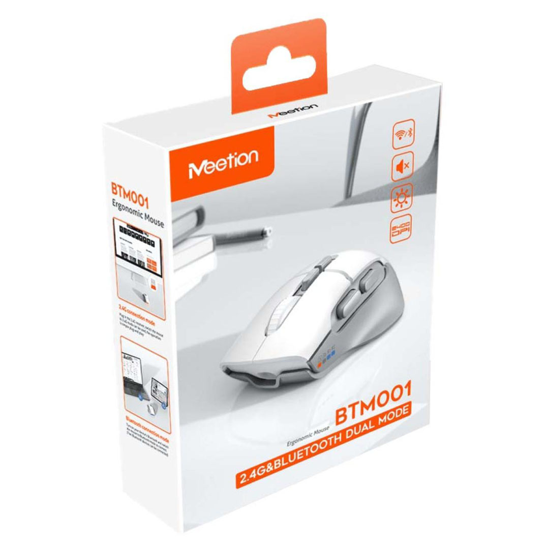 Meetion BTM001 Ergonomic Wireless Mouse – 2.4G & Bluetooth, 2400 DPI, Silent Keys Price in Jordan Meetion BTM001 Ergonomic Wireless Mouse – 2.4G & Bluetooth, 2400 DPI, Silent Keys - Buy Online in Jordan | OfficeJo